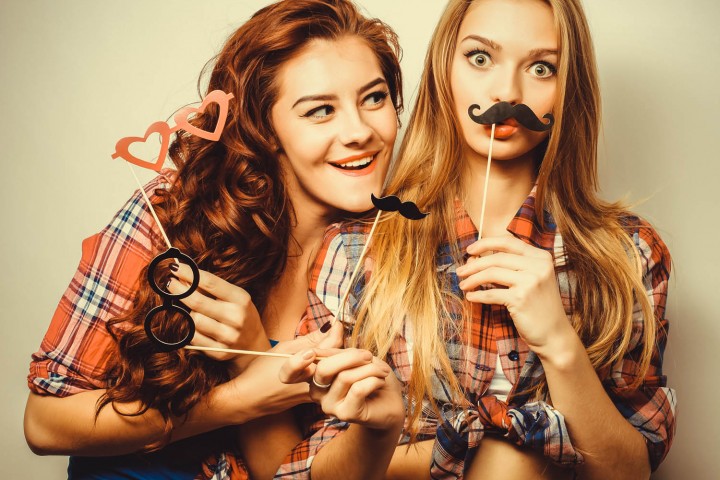 girls with moustache